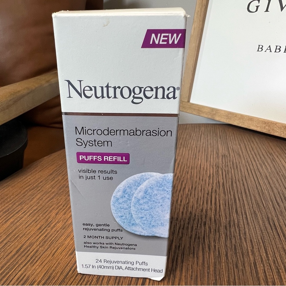 NEW Neutrogena Microdermabrasion System Facial Refill 24 puff No Attachment Head